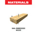 Diablo DOU125CW10 1-1/4" Diablo AMPED™ Demo Demon™ Carbide Teeth Oscillating Blades for Nail-Embedded Wood (10-pk) - Materials image