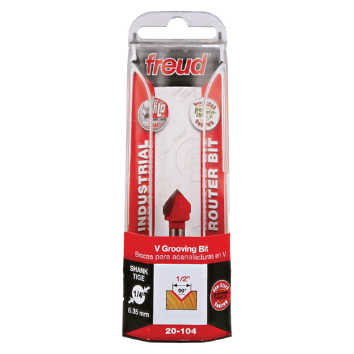 Freud 20-104 1/2" (Dia.) 90° V Grooving Bit - Package image
