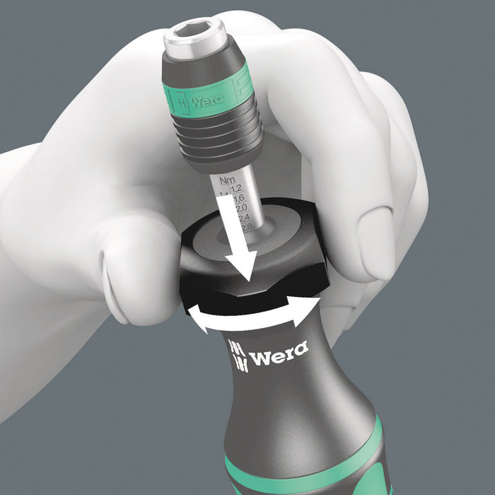 Wera Series 7400 Kraftform adjustable torque screwdrivers (0.1-3.0 Nm) with Rapidaptor quick-release chuck, 7430 x 0.10-0.34 Nm 05074770001, view 6