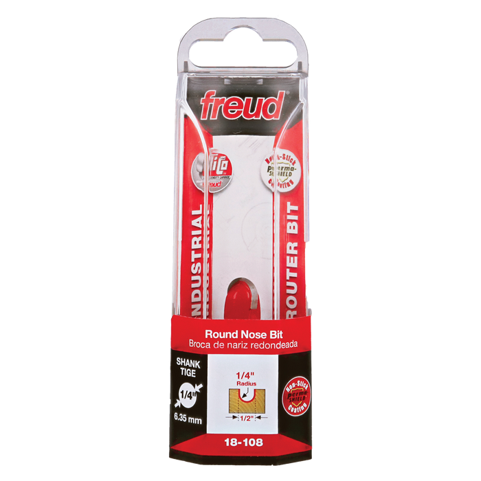 Freud 18-108 1/4" Radius Round Nose Bit - Package image