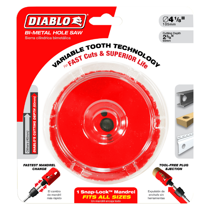 Diablo DHS4000 4" Bi-Metal Hole Saw - Package image