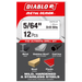 Diablo DMD564JB 5/64" Metal Demon™ Drill Bit for Mild, Hardened and Stainless Steels - Package image