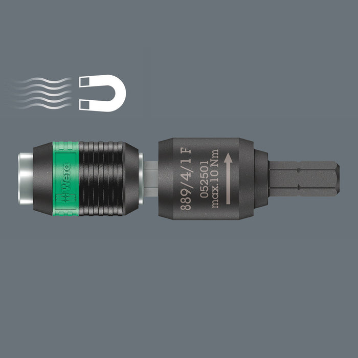 Wera 889/4/1 F Rapidaptor free-running bit holder for torque screwdrivers with pistol handle, 1/4" x 64 mm 05052501001, view 6