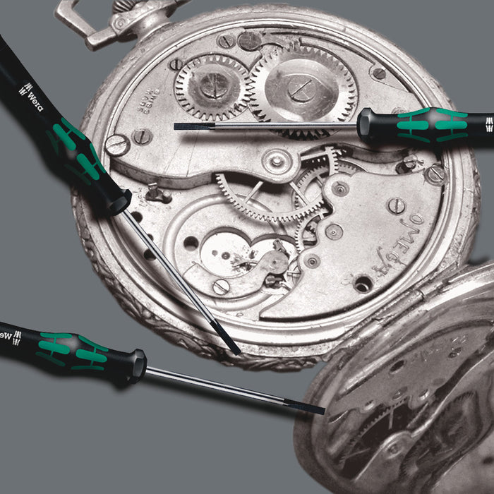Wera 2035 Screwdriver for slotted screws for electronic applications, 0.50 x 3 x 80 mm 05118010001, view 9