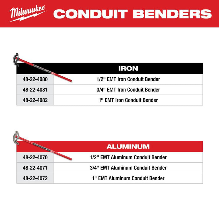 1/2“ EMT Iron Conduit Bender