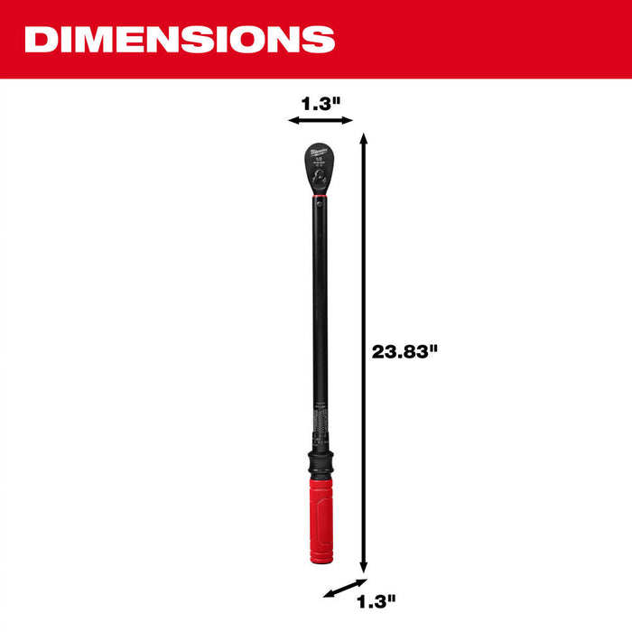 1/2" Drive Click Torque Wrench (50-250 ft·lbf), 48-22-9203