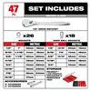 47pc 1/2" Drive Ratchet & Socket Set with PACKOUT™ Low-Profile Organizer, 48-22-9487