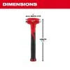 16oz Dead Blow Ball Peen Hammer,48-22-9140