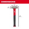 2.5lb Fiberglass Engineer Hammer, 48-22-9312