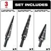 Step Drill Bit Set - 3PC