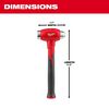 32oz Dead Blow Ball Peen Hammer, 48-22-9141