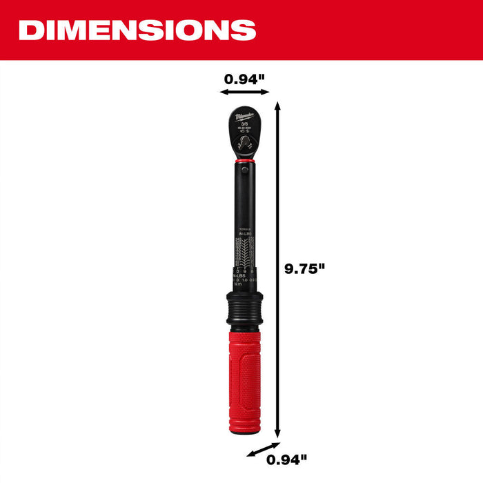 3/8” Drive Click Torque Wrench? (50-250 in·lbf), 48-22-9201