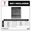 7pc 3/8” Drive Long Ball End Hex Bit Socket Set - Metric, 48-22-9548