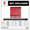 8pc 3/8” Drive Long Ball End Hex Bit Socket Set - SAE, 48-22-9549