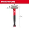 4lb Fiberglass Engineer Hammer, 48-22-9314