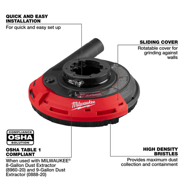 Milwaukee 7 Inch - 9 Inch Surface Grinding Dust Shroud  49-40-6220