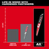Milwaukee 9 Inch 5 TPI AX with NITRUS Carbide Teeth SAWZALL Blade for Wood with Nails, 48-00-7252