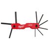 9-Key Folding Hex Key Set - SAE, 48-22-2181