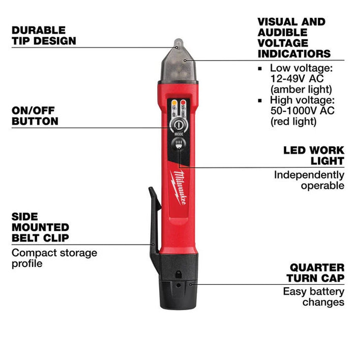 Milwaukee Dual Range Voltage Detector with LED
