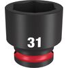 SHOCKWAVE™ Impact Duty 1/2" Drive 31MM Standard 6 Point Socket, 49-66-6263