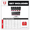 SHOCKWAVE™ SHOCKWAVE 3/8 in. Drive Deep Well 6 Point Impact Socket Set (12-Piece)
