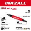 INKZALL™ Double Sided Black Jobsite Marker – Fine Point & Chisel Tip, 48-22-3113