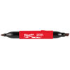 INKZALL™ Double Sided Black Jobsite Marker – Fine Point & Chisel Tip, 48-22-3113