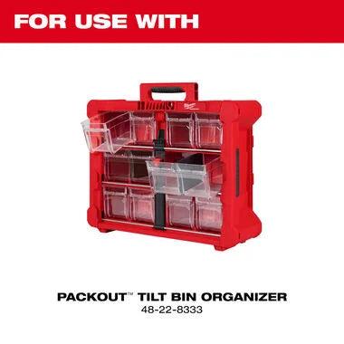 Milwaukee Large Replacement Bin for PACKOUT Tilt Bin Organizer 48-22-8434