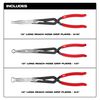 3PC Long Reach Hose Grip Pliers Set, 48-22-6563