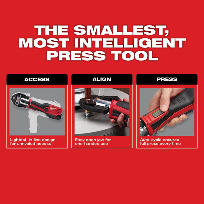 Milwaukee  M12™ FORCE LOGIC™ Press Tool Kit with Jaws, 2473-22