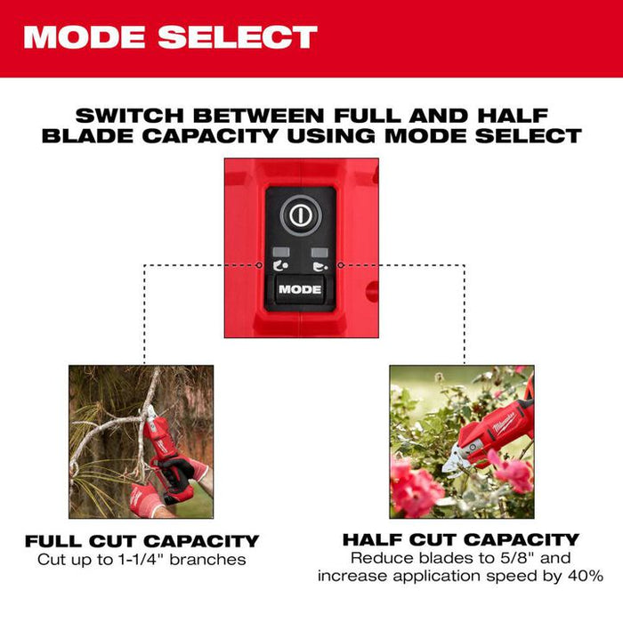 Milwaukee M12 Pruning Shears Brushless (Bare Tool), 2534-20