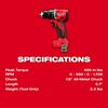 M18™ Compact Brushless 1/2" Hammer Drill/Driver, 3602-20