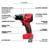 M18™ Compact Brushless 1/2" Hammer Drill/Driver, 3602-20