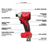 M18™ Compact Brushless 1/4" Hex 3-Speed Impact Driver, 3651-20