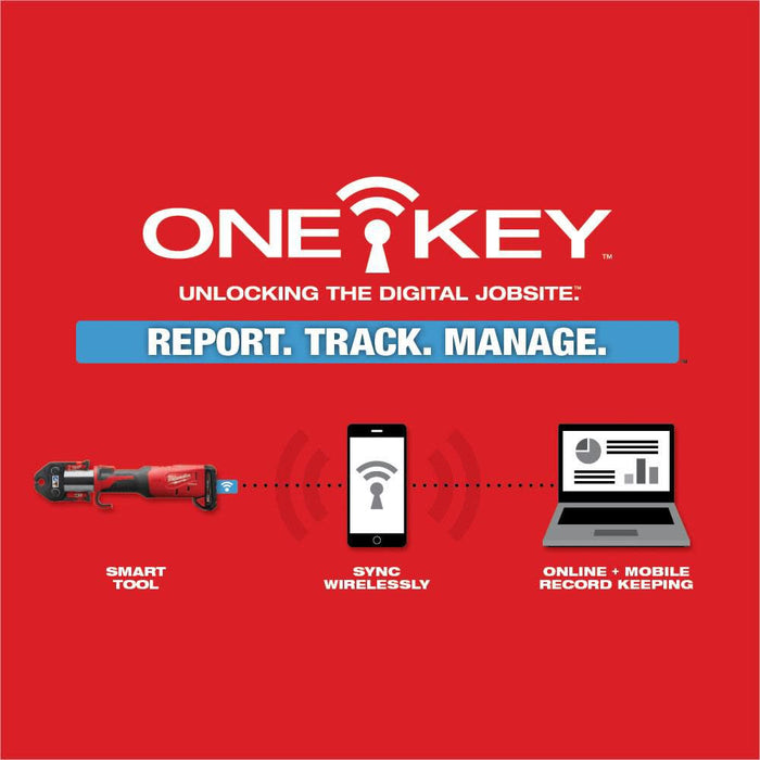 M18™ FORCE LOGIC™ Press Tool w/ ONE-KEY™ w/ 1/2"-2" CTS Jaws, 2922-22