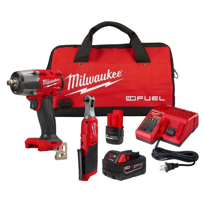Milwaukee M18 FUEL & M12 FUEL 2 Tool Combo Kit 3890-22