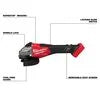M18 FUEL™ 4-1/2"-6" Braking Grinder, Slide Switch, 3671-20