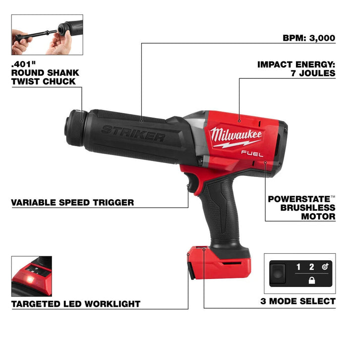 Milwaukee M18 FUEL STRIKER Hammer Chisel (Bare Tool)  3771-20