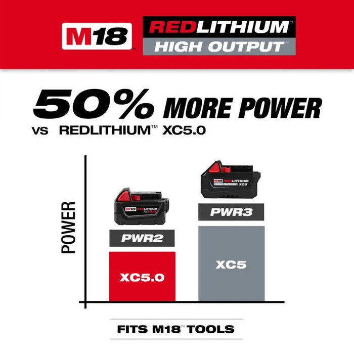 Milwaukee M18 REDLITHIUM HIGH OUTPUT XC5 Battery Pack