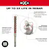 1/4 in. x 6 in. 4-Cutter SDS-PLUS Carbide Drill Bit