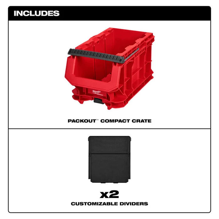 Milwaukee PACKOUT Compact Crate 48-22-8437