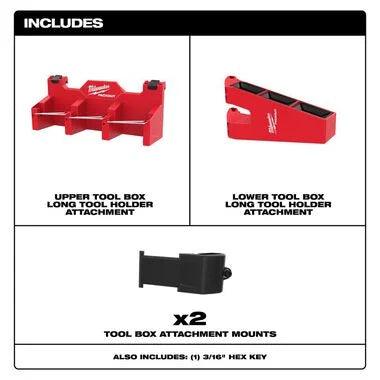 Milwaukee PACKOUT Tool Box Long Tool Holder Attachment 48-22-8607