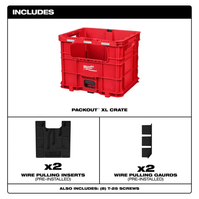 Milwaukee PACKOUT Wire Pulling XL Crate   48-22-8043