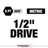 SHOCKWAVE™ Impact Duty 1/2 Drive 17MM Metric Lug Nut Wheel Socket, 49-66-7802