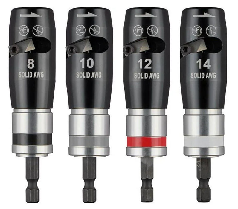 Milwaukee Solid Wire Stripper Set, 4 Pieces 48-32-6406