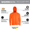 WORKSKIN™ Hooded Sun Shirt - Orange S, M550A-S