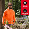 WORKSKIN™ Hooded Sun Shirt - Orange S, M550A-S