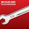 5pc Double End Flare Nut Wrench Set - SAE, 48-22-9470