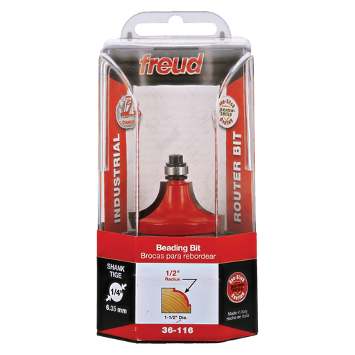 Freud 36-116 1/2" Quadra-Cut Radius Beading Bit - Package image