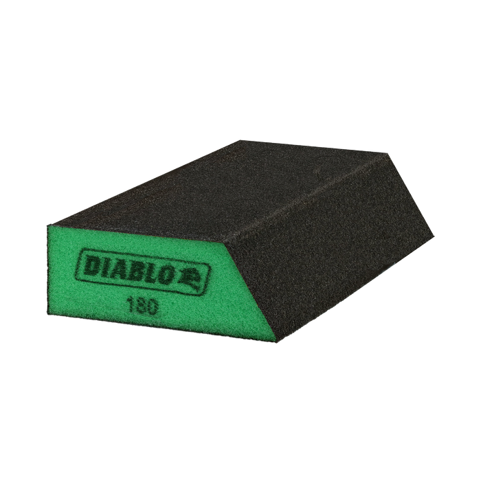 Diablo DFBLANGSFN04G 5" x 3" x 1" 180-Grit Corner Contact Sanding Sponges (4-pk) - Main image
